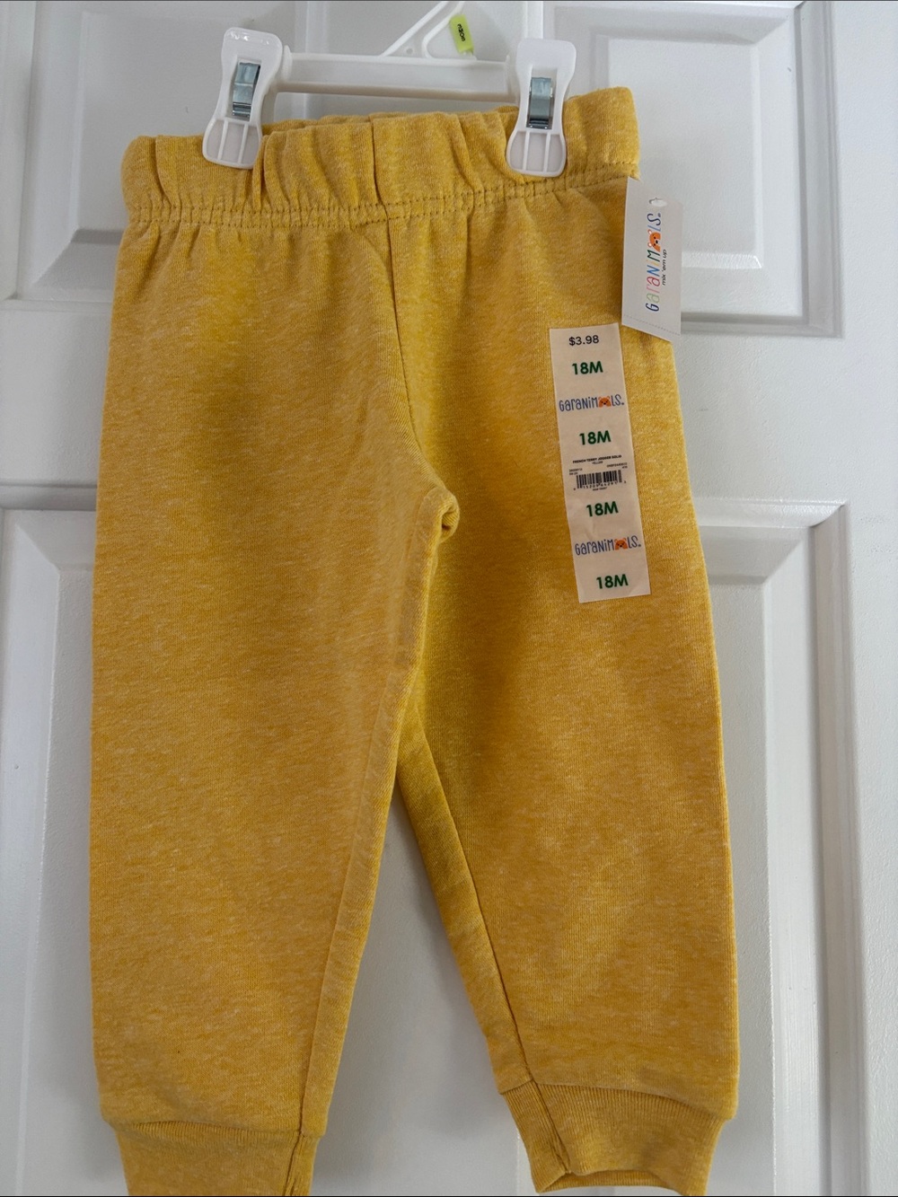 Garanimals Heathered Mustard Yellow Jogger Pants